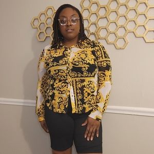 Boss Lady Mesh Blouse